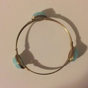 Bourbons and Bowties turquoise bracelet